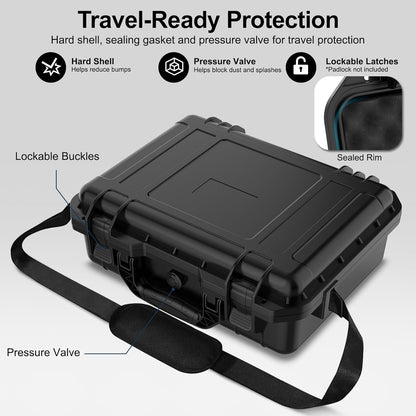 Starlink Mini Case with Tripod, Hard Carrying Travel Kit with Cable Winder and USB-C to DC Adapter Cable, Protective Storage Case for Starlink Mini Accessories, RV Camping Remote Work