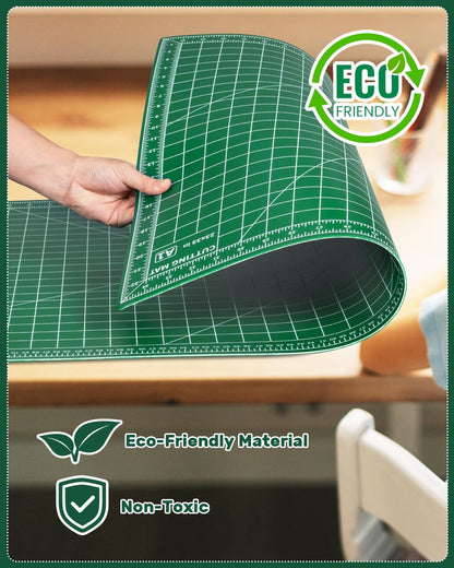 Self Healing Cutting Mat, 23" x 35", Double-Sided Rotary Cutting Mat for Sewing, Quilting, Scrapbooking, Fabric & Craft Cutting Board, (A1), Green