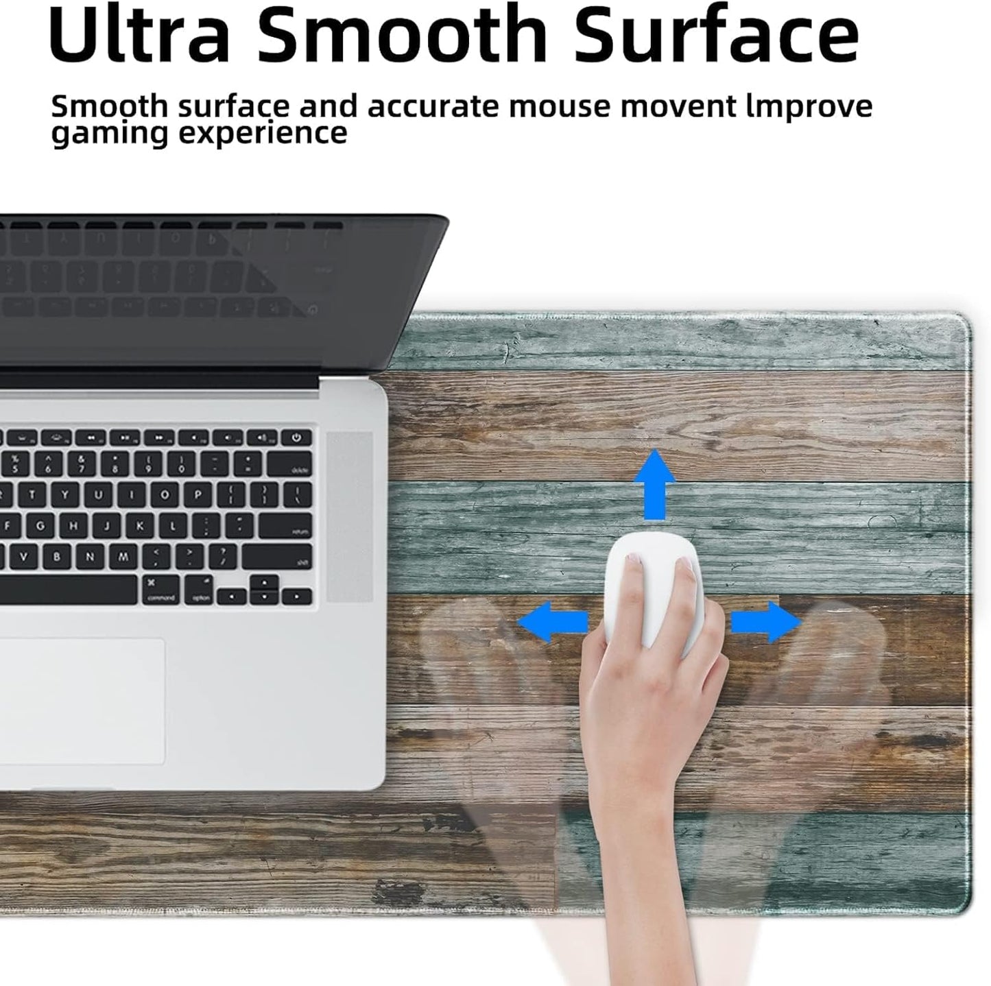 Galdas Mouse Pad For Gaming,Forest Background Pattern XXL XL Large Mouse Mat Long Extended MousePad Desk Mat Non-Slip Rubber Mice Pads Stitched Edges Thin (31.5 x 11.8 x 0.12 Inches) Tree
