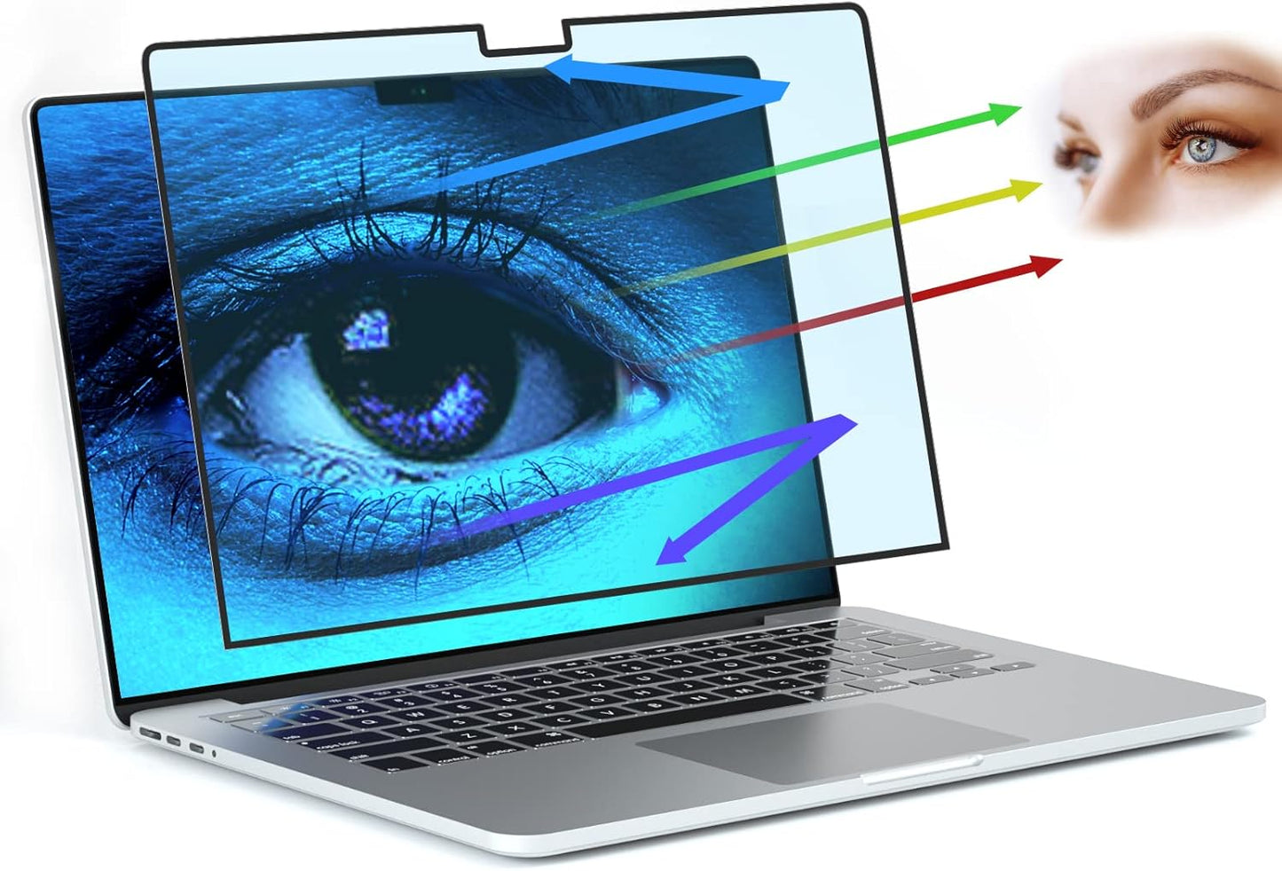 [2 Pack] 27 Inch Computer Privacy Screen , 16:9 Aspect Ratio Monitor Privacy Filter with Anti-Glare, Anti-Blue Light & Anti-Spy Protection, Removable Anti-Scratch Screen Protector for 27-Inch Widescreen Monitors