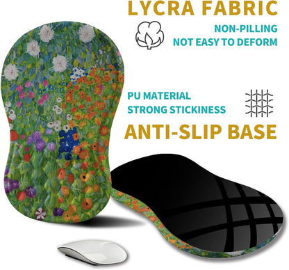 Hokafenle Ergonomic Mouse Pad Wrist Support, Wrist Rest Mousepad for Carpal Tunnel Pain Relief with Integrated Memory Foam Slope Massage Bulge (11.8x7.9 inch,Topographic Contour)