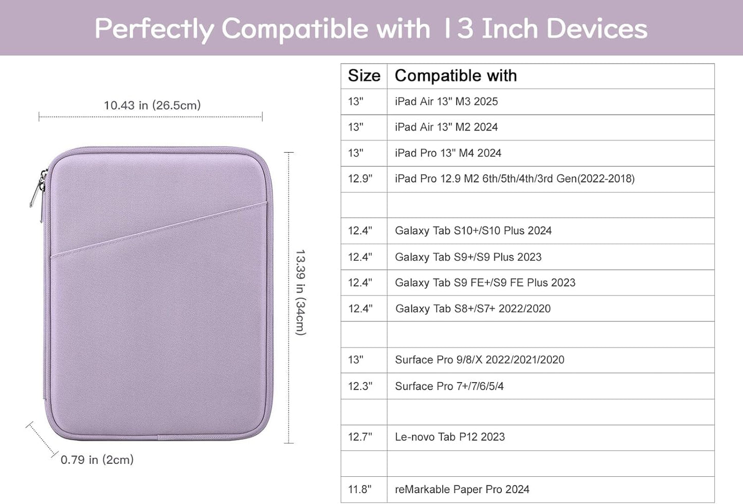 Dadanism 9-11" Tablet Sleeve Bag Carrying Case for iPad (A16) 11th Gen 11", iPad 10th Gen 10.9" Air 5/4, iPad Air M4/Pro 11", iPad 9/8/7th, Galaxy Tab A11+ Plus 11", Remarkable 2 10.3", Black