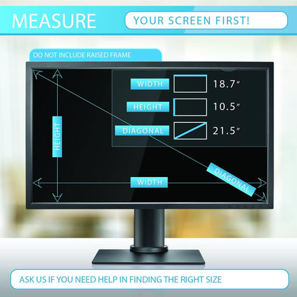 Anti-Glare and Anti Finger Print Screen Protector (3 Pack) for 20 Inches Widescreen Desktop Monitor