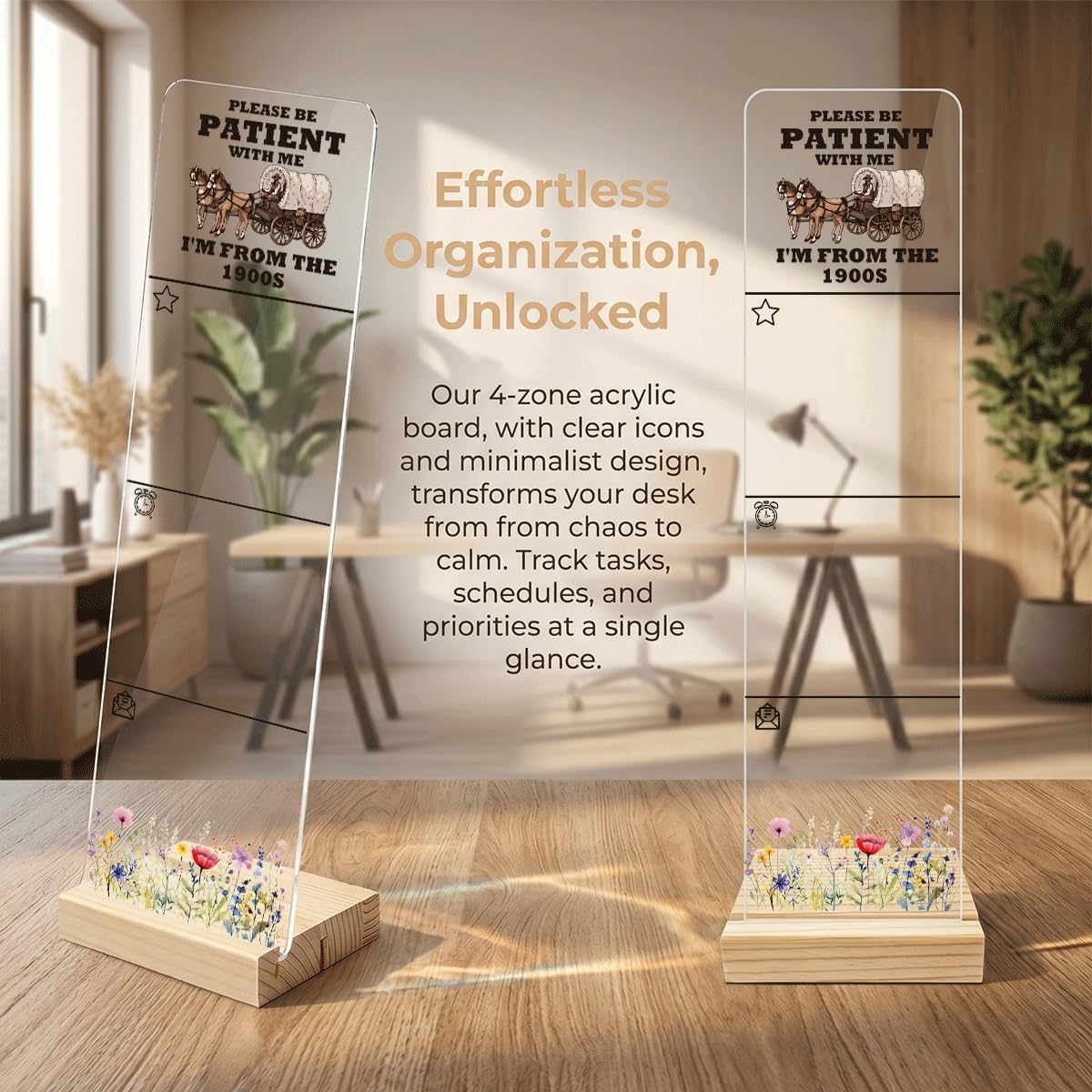 Sticky Note Holder Acrylic Monitor Memo Board Desk Organizers and Accessories Desk Decor Post It Note Holder with 200Pcs Sticky Notes Funny Sarcastic Office Positive Desk Sign
