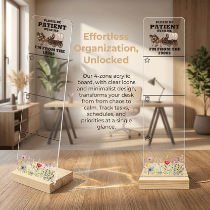 Sticky Note Holder Acrylic Monitor Memo Board Desk Organizers and Accessories Desk Decor Post It Note Holder with 200Pcs Sticky Notes Funny Sarcastic Office Positive Desk Sign