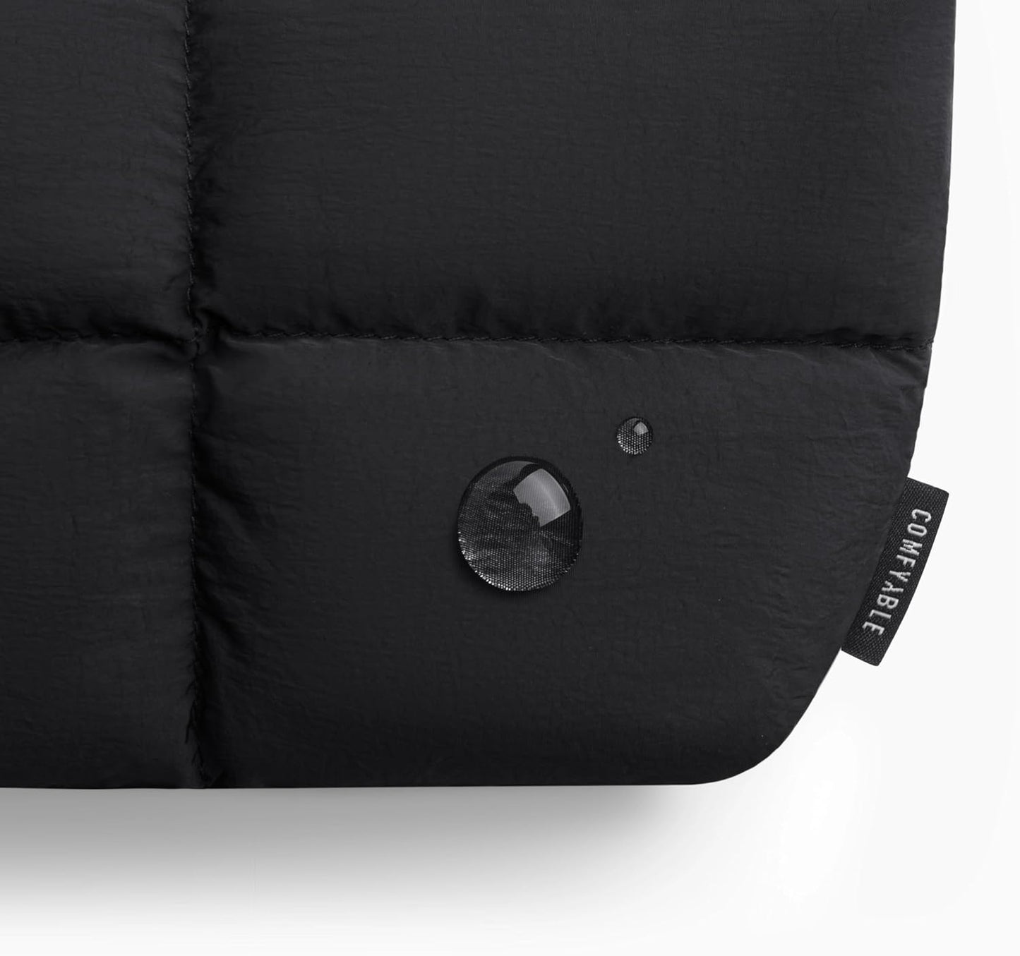 Comfyable Puffy Electronics Organizer Travel Case, Cute Tech Pouch for Women Men, Cable Storage Bag for Charger, Phone, Power Bank, Cord, Compact Tech Accessories Pouch, Rice