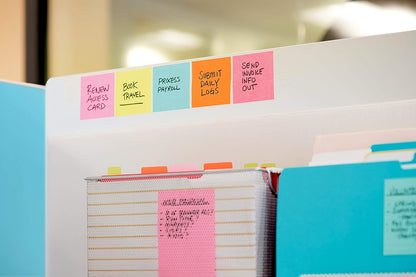 Post-it Sheet Super Sticky Note and Dispenser Value Pack, 3 in x 3 in, 12 Pads, Assorted Colors (DS330-SSVA)