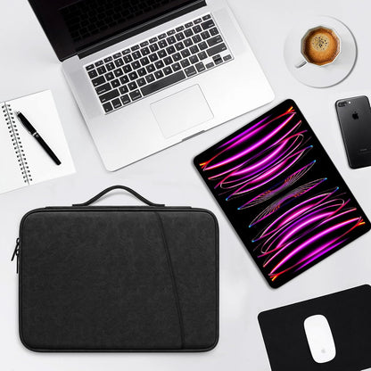 DTTO 9-11 Inch Tablet Sleeve Bag for iPad A16, iPad Air 11-inch M3 M2 / Air 5/4th Gen 10.9", iPad Pro 11 M4, iPad 10/9/8/7th Gen, Galaxy Tab A9+, Waterproof Travel Bag, Pink