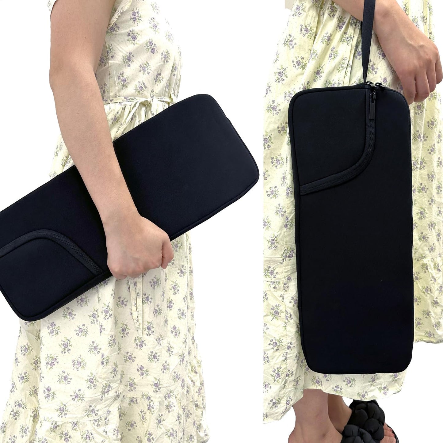 Wanty Neoprene Carry Case Sleeve Bag with Zipper Compatible with MX Keys Advanced Wireless Illuminated Keyboard/Craft Illuminated Wireless Keyboard