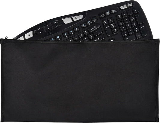 imComor Keyboard Dust Cover Sleeve Bag for Universal 60% 75% 80% Wireless/Wired Gaming PC Computer Keyboards Dust Cover, Logitech/Dell/Corsair/Redragon/Arteck/Apple Keyboard Protector-Black
