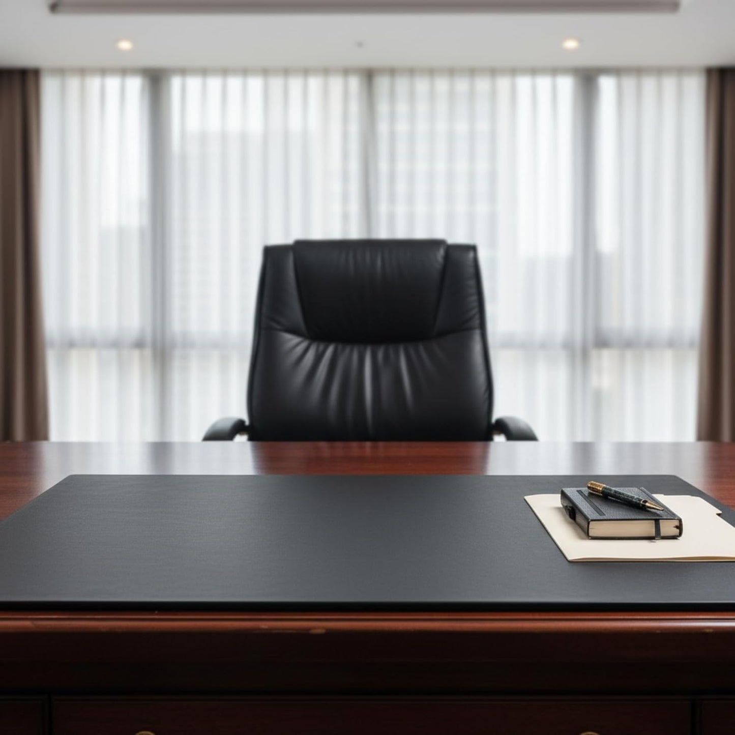 Dacasso Leather Desk Pad Without Side Rails