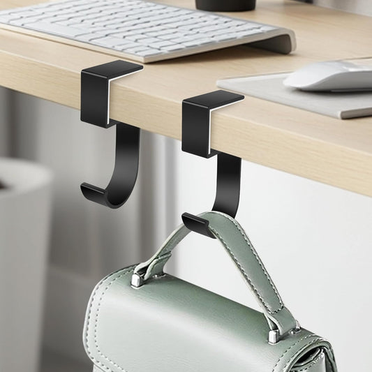 2PCS Purse Hook for Table - Heavy Duty Purse Hanger for Table High-Strength Alloy Materials Purse Holder for Desk Can Hook Bags, Umbrellas, Keys, Cups and Headphone
