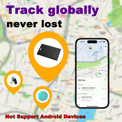 Wallet Tracker Card for Android – Google Find Hub Compatible GPS Tracking Card, Ultra-Thin Smart Card Tracker Fits Any Wallet, No Subscription Required(Android Wallet Tracker)