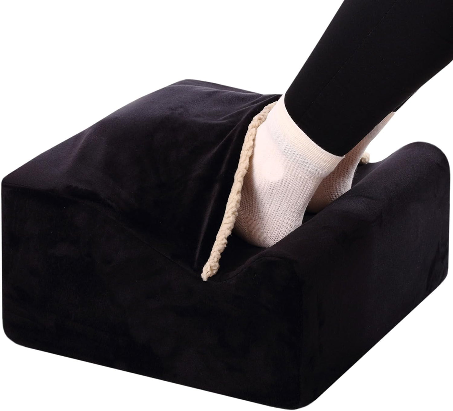 Foot Rest for Under Desk at Work,At Work Soft Ergonomic Footrest,Support Foot Pillow,Heel Chair,Leg Elevation Pillow,(Blue)