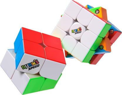 Rubik’s Cube, Timer Stand, Clear Display Device for WCA Speedcubers, Track Your Time to Solve Brain Teaser Puzzle for Adults, Problem-Solving Brain Teaser Fidget Toy for Kids, Ages 8 & Up