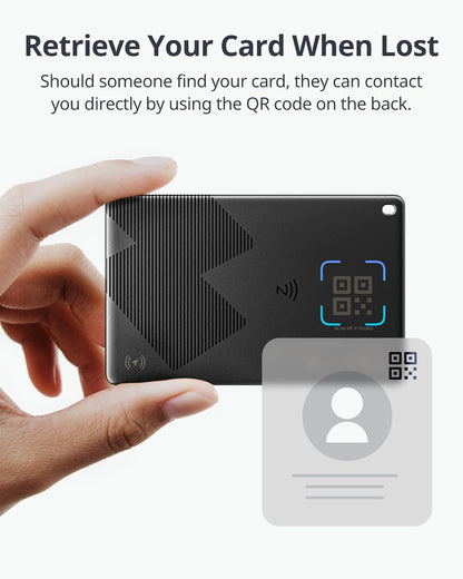 SwitchBot Slim Wallet Tracker Card (2.5mm) – Works with Apple Find My (iOS Only), Credit Card Finder for Wallet, Phone & Keys, IP67 Waterproof, Up to 3-Year Battery