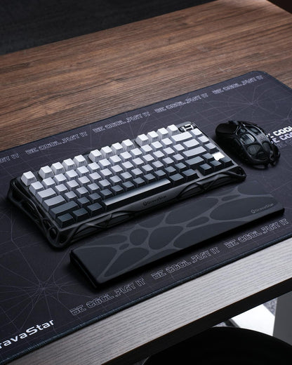 GravaStar 75% Keyboard Wrist Rest Pad - White