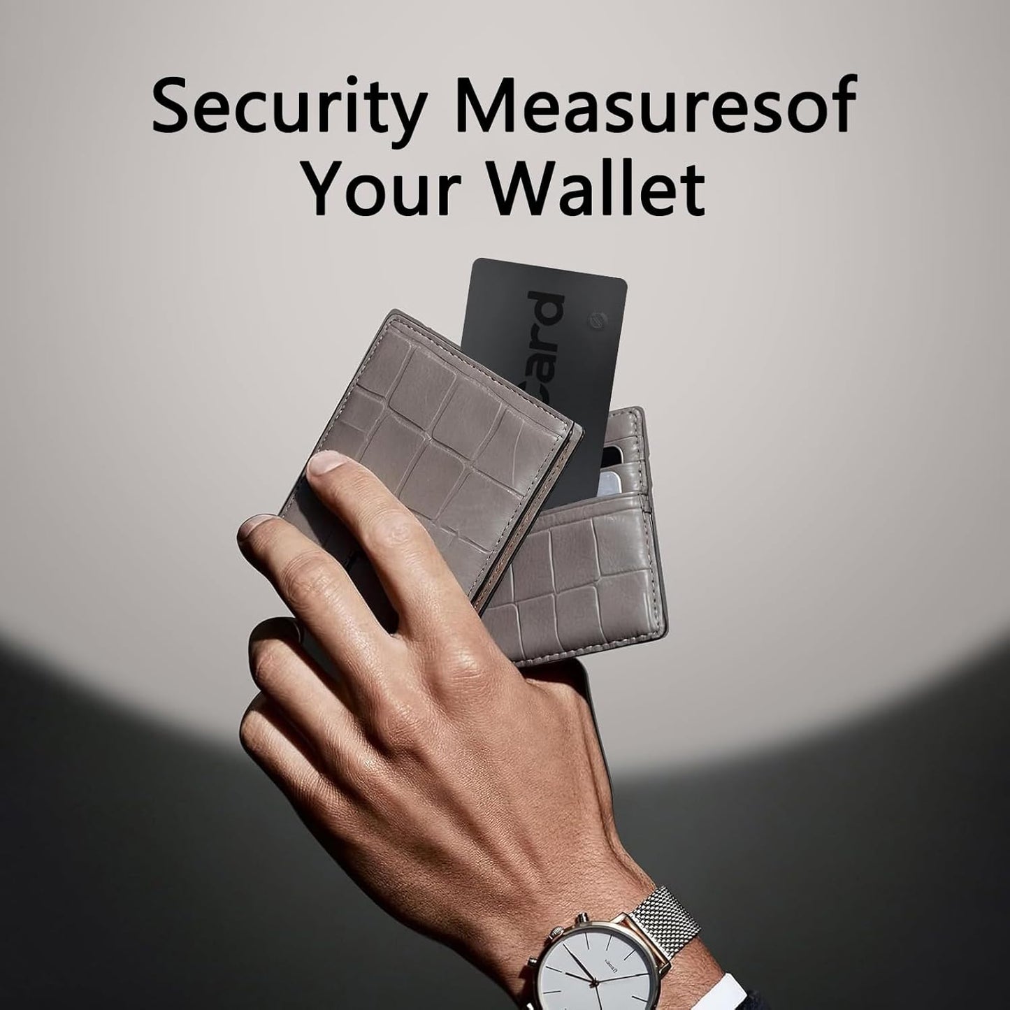 Wallet Tracker (Both iOS and Android) IP68 Bluetooth Smart Finder Card GPS Tracker for Bags Passport Works with Apple Find My (Apple MFi Certified) & Google Find My Device - 5 Year Battery Life