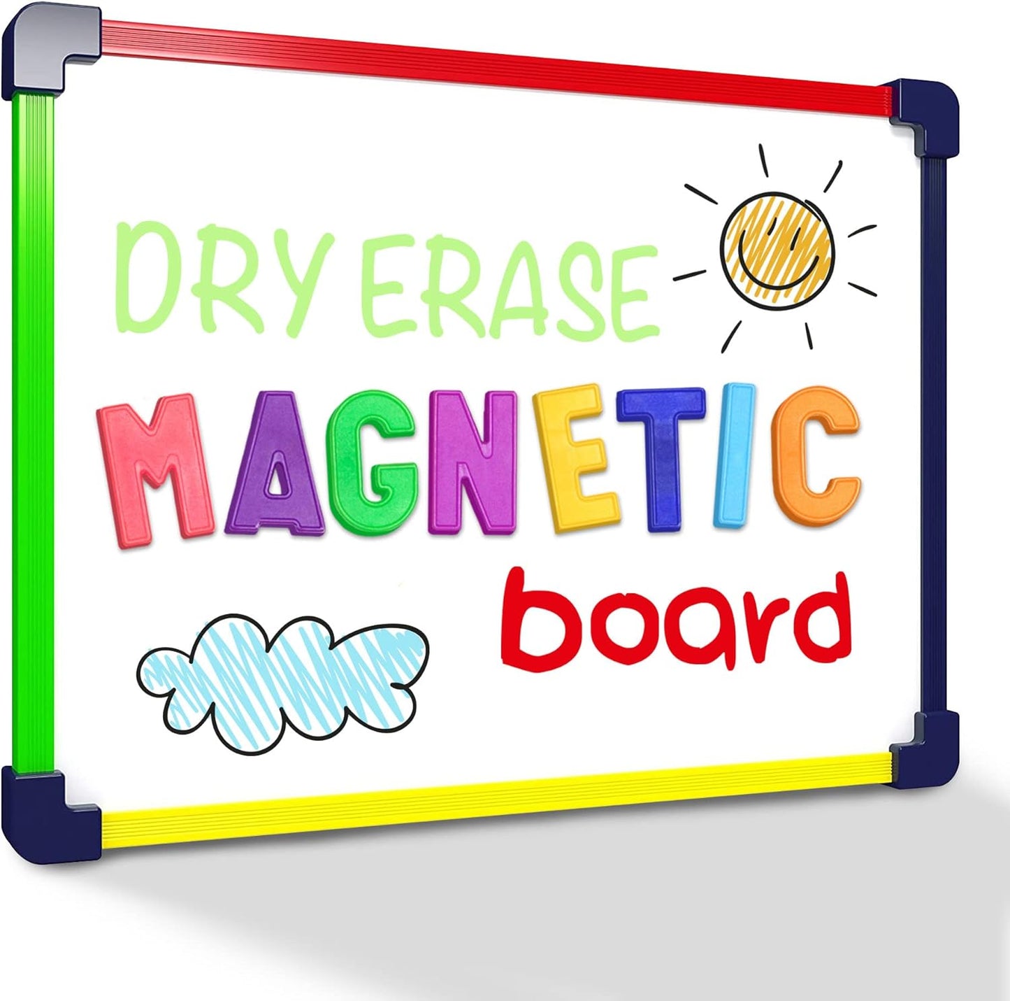 SCRIBBLEDO Colored Frame Magnetic Dry Erase White Board 9" X 12" WHITEBOARD