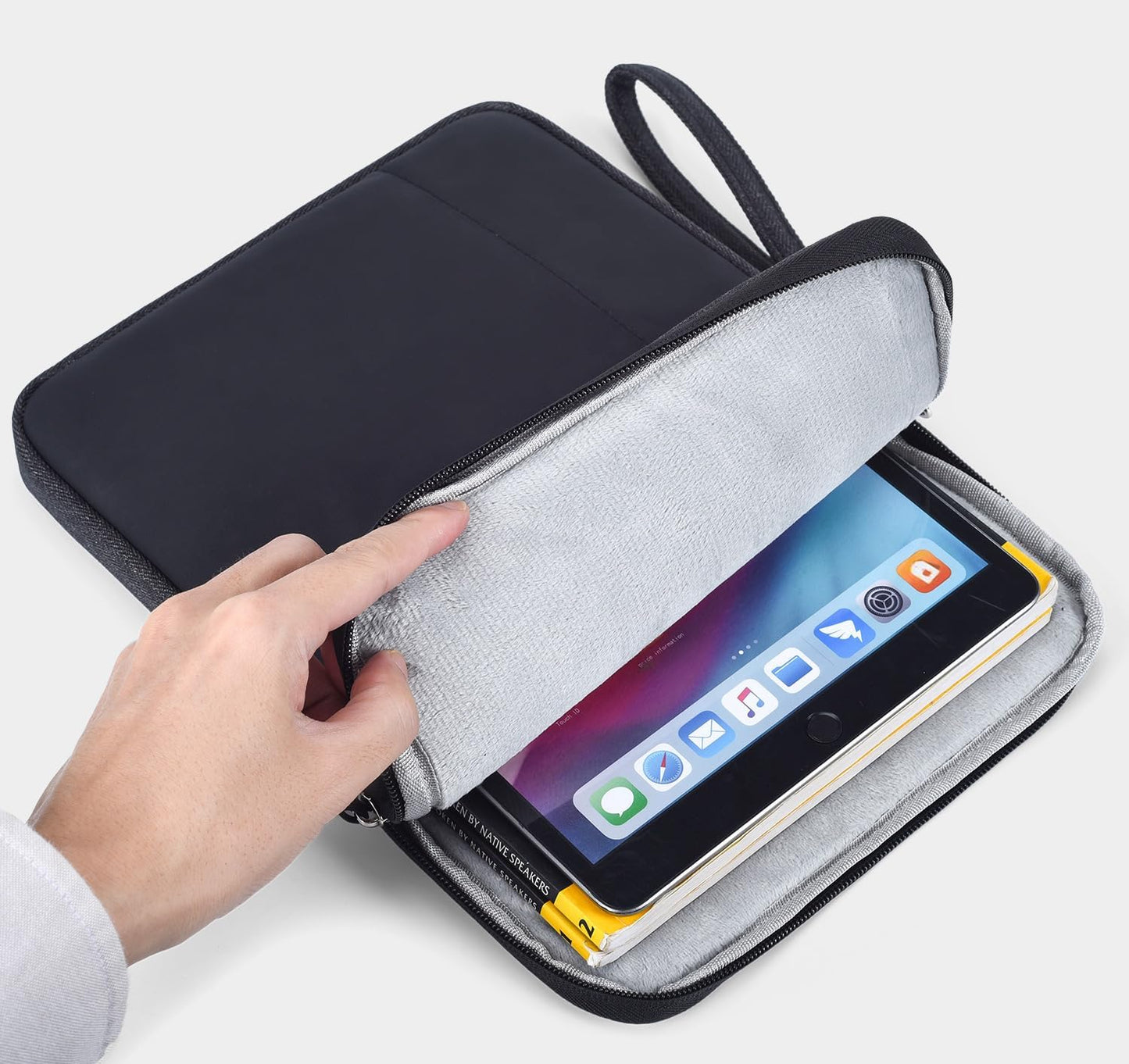 CAAORDKSO 9-11 Inch Tablet Sleeve Case, Tablet Bag Carrying Travel Pouch for iPad 11-inch A16 2025, 11 inch iPad Air M3 M2 / Pro M4, 10.2 10.9" iPad, Galaxy Tab S8/S9 11"/ Galaxy Tab A9+ Bag, Purple