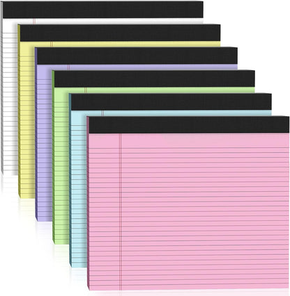 2 Pcs Note Pads 11" x 9.5" Legal Pads College Ruled Notepad Micro Perforated Writing Pads White Lined Paper 80GSM College Ruled Paper Pad of Paper 30 Sheets Notebook for School, To-Do Lists, Office