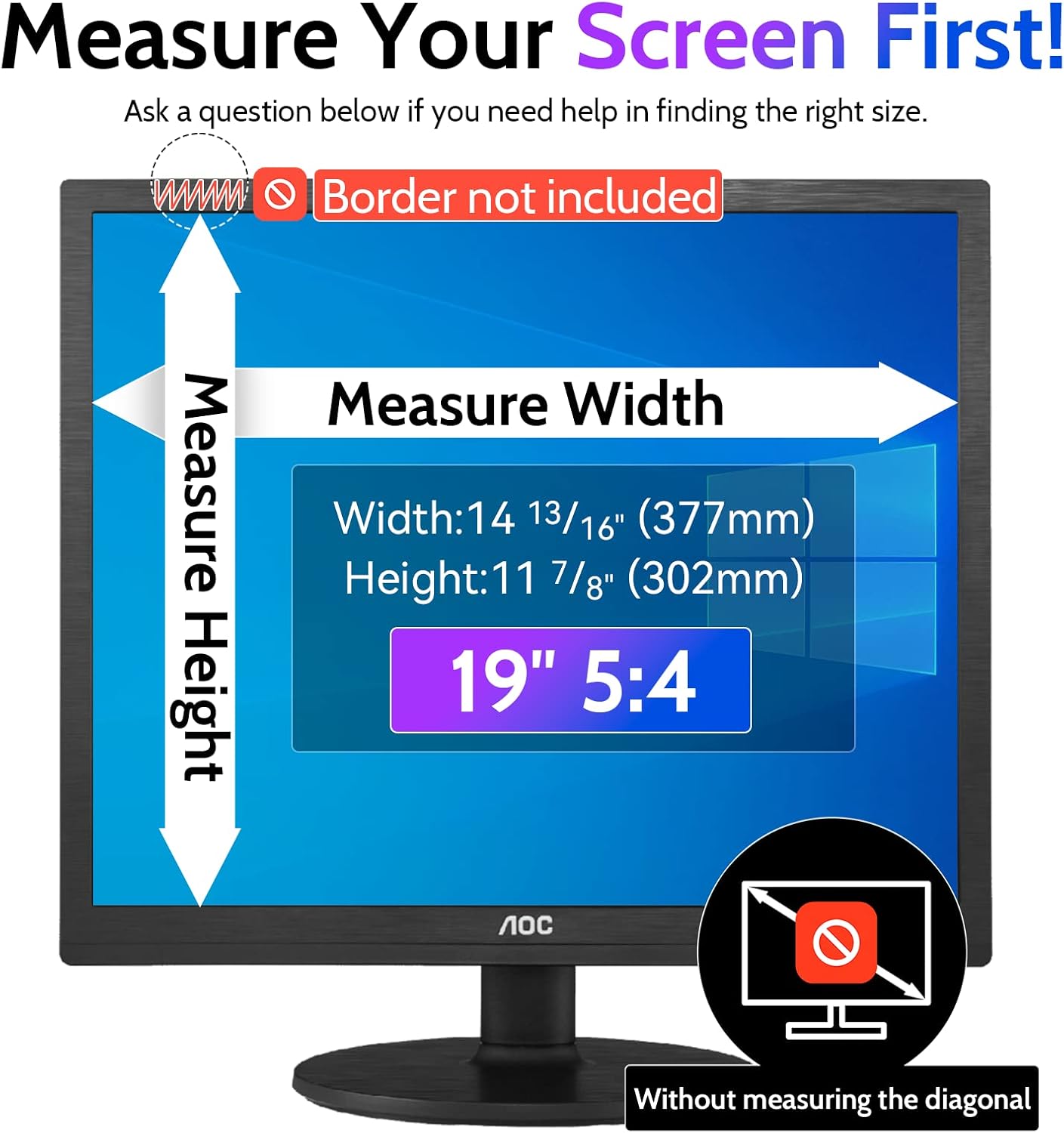 Peslv 15.6 Inch Laptop Privacy Screen Compatible With Lenovo Hp Dell Acer Asus Thinkpad Envy Xps, 16:9 Aspect Removable Anti Glare Blue Light Filter Protector, 15 In Computer Monitor Security Shield