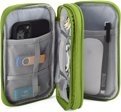 CAOODKDK Electronics Accessories Organizer Pouch Bag, Travel Universal Organizer for Cable, Charger, Phone, SD Card, Business Travel Gadget Bag