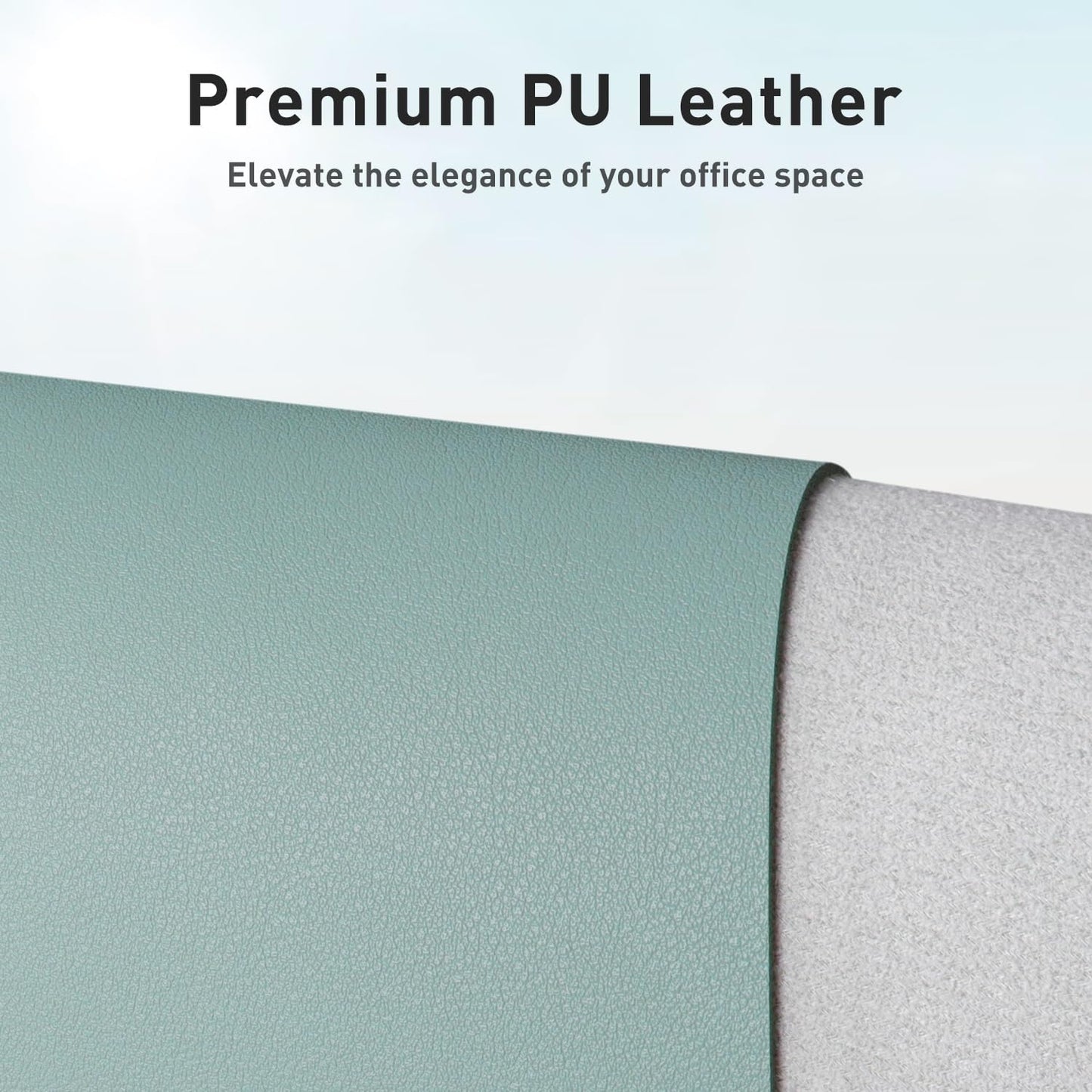 Aothia Non-Slip PU Leather Waterproof Laptop Desk Pad Protector, Blotter Mat, Writing and Mouse Pad for Office & Home, Beige, 23.6" x 13.7" - Colors A