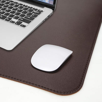AFIING Large Desk Mat 47" x 17", Dual-Sided Natural Cork & PU Leather Desk Pad, Non-Slip Waterproof Mouse Pad for Office, Home & Gaming, Black