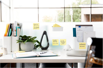 Post-it 100% Recycled Paper Super Sticky Notes, 3 in. x 3 in., 5 Pads, 70 Sheets per Pad, Wanderlust Pastels, School Supplies and Office Products