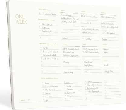 Pinesman - Elegant To Do List Notepad with Mouse Pad Feature, 11.22" x 7.87", 50 Tear-Off Sheets, Gold Foiled, Daily Planning, Eco-friendly To Do List Planner, FSC™ Certified To Do List Notebook for Work