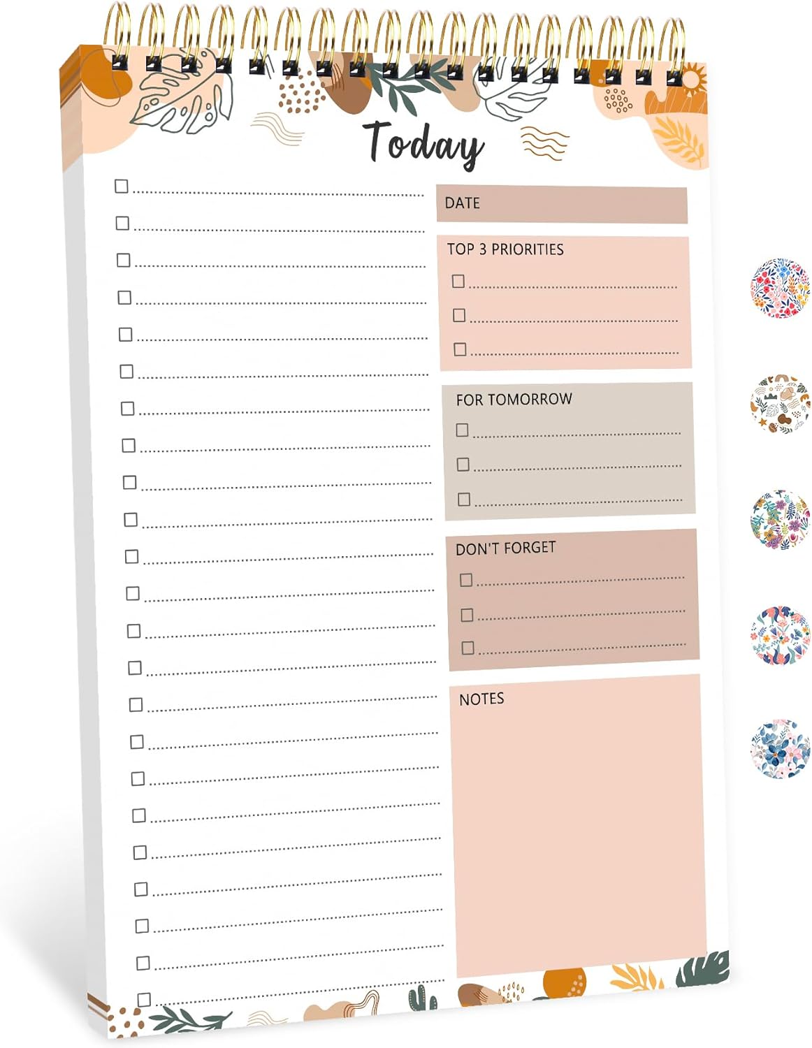 To Do List Notepad - To Do List Notebook for Work with 52 Sheets, Undated Daily Planner Perfect for Enhanced Productivity and Goal Achievement - Green