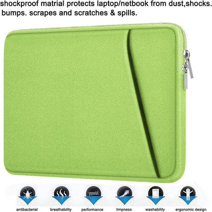 Laptop Sleeve, Durable Briefcase Shockproof Protective Case, Handbags Portable Laptop Bag for 15.6 inch HP Dell Asus Lenovo Notebook Computer with Front Pocket, Black