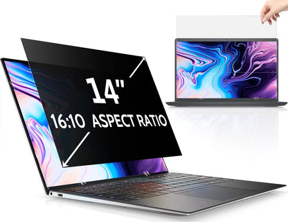 Peslv 15.6 Inch Laptop Privacy Screen Compatible With Lenovo Hp Dell Acer Asus Thinkpad Envy Xps, 16:9 Aspect Removable Anti Glare Blue Light Filter Protector, 15 In Computer Monitor Security Shield