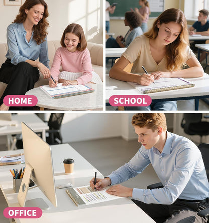 104 Pgs Weekly To Do List Notepad, 52 Duplex-Printed Undated Sheets 100 GSM（8.5"×11") Weekly Desk Planner For Work Home School Office Desk Accessories Supplies & Goal Setting Tasks - Green