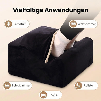 Foot Rest for Under Desk at Work,At Work Soft Ergonomic Footrest,Support Foot Pillow,Heel Chair,Leg Elevation Pillow,(Blue)