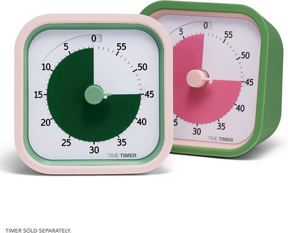 Time Timer MOD 60-Minute Visual Timer, Home Edition, Silent Operation, Study Tool for Homeschool and Office Use (Lake Day Blue)