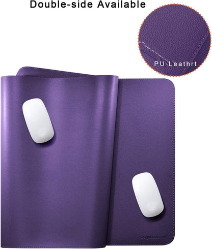 Mydours 40" x 20" Extra Large Desk Mat, PU Leather & Cork Desk Pad, Large XXL Desk Mouse Pad for Workstation, Office, Home, Computer Desk Mat with Keyboard & Mouse (Black)