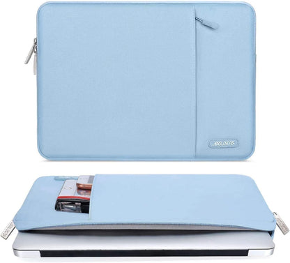 MOSISO Laptop Case 13.3 inch, 13-13.3 inch Laptop Sleeve Compatible with MacBook Air/Pro 13/Pro 14 M5 M4 M3 M2 M1, HP Dell ASUS Lenovo,Polyester Vertical Computer Sleeve Bag with Pocket, Antique Green - Colors B