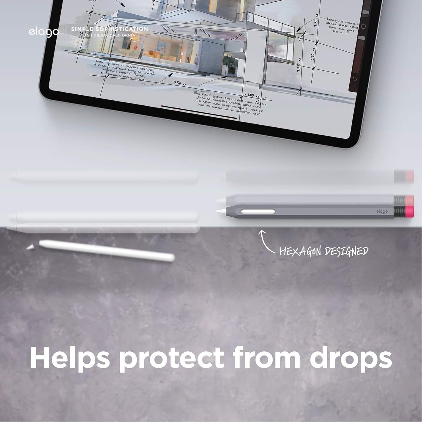 elago Compatible with Apple Pencil Pro Case & Apple Pencil 2nd Generation Case, Compatible with Magnetic Charging, Double Tap, Squeeze, Haptic (Must Read Installation Instructions) [Lovely Pink]