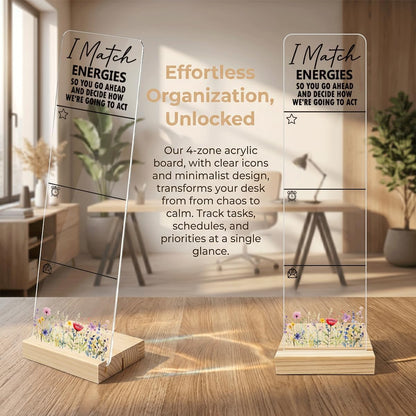 Sticky Note Holder Acrylic Monitor Memo Board Desk Organizers and Accessories Desk Decor Post It Note Holder with 200Pcs Sticky Notes Funny Sarcastic Office Positive Desk Sign