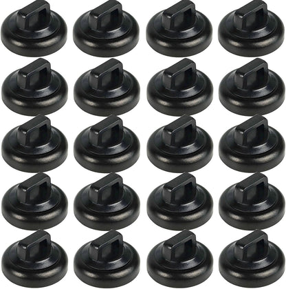 Magnet Zip Tie Mount Clips Magnetic Zip Ties Mount Base Holder Strong Wire Cable Holder Mount Wire Clips Management for Home Office Marine Electrical Wiring (D19 20 Pcs)