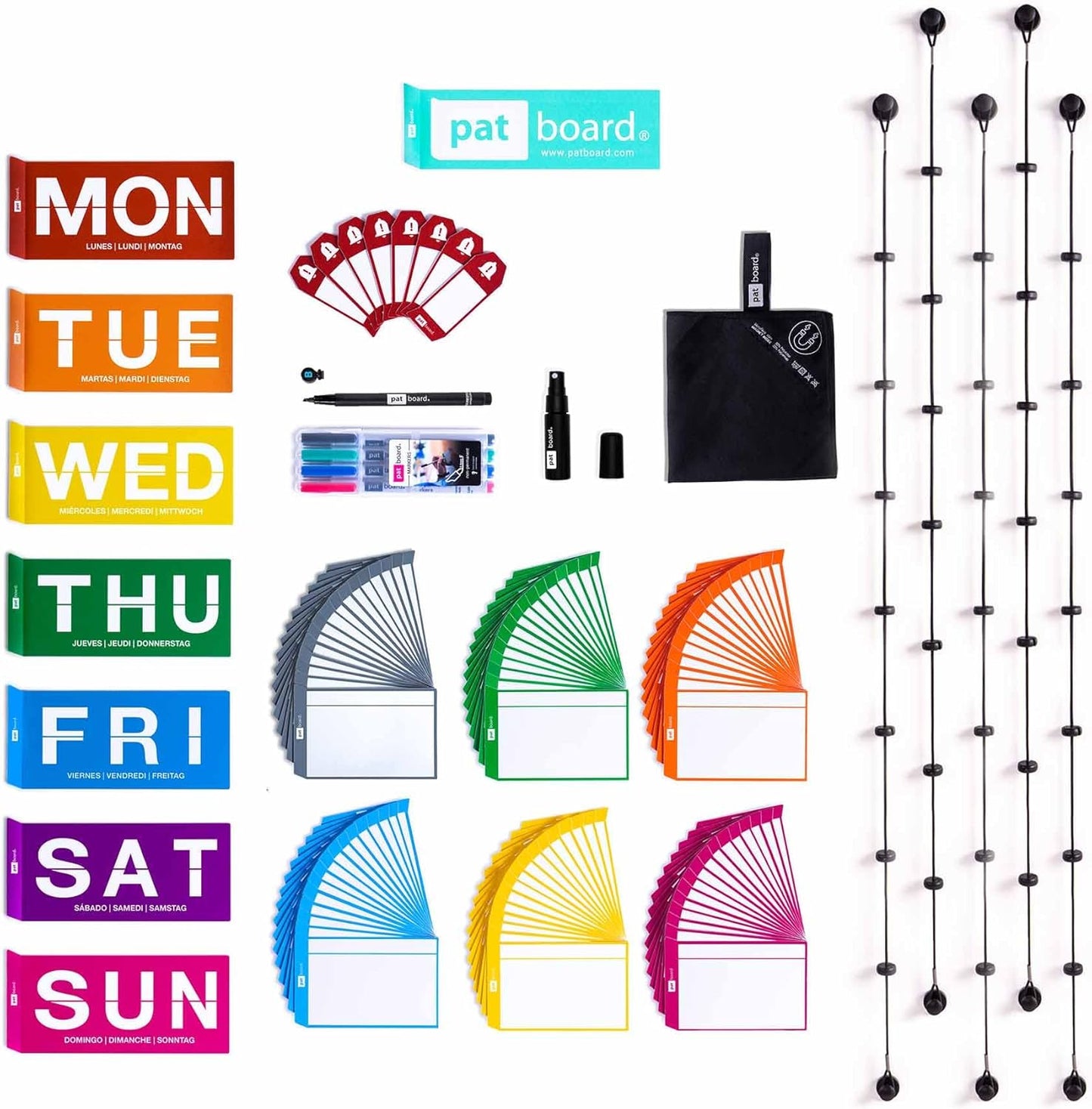 PATboard Agile Weekly Planner Board Full Toolset