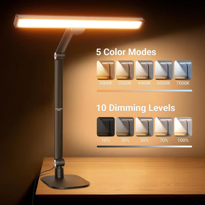 NEEWER Entry Level Version 32" LED Light with Clamp for Desk Home Office Dorm Designer Drafting, 20W Dual Computer Monitor Architect Lamp Bar, Flexible Overhead 2200lux/Remote/5 Modes CRI80+, N21