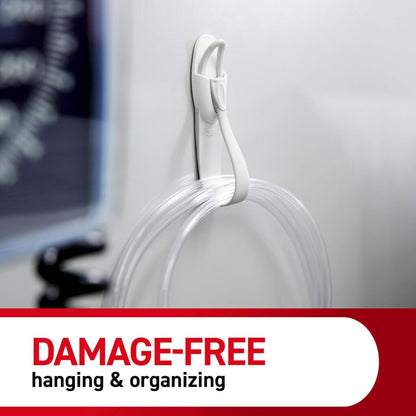 Command Cord Bundlers, Plastic, Damage-Free Organizer, No Tools for Electrical Cables, 6 Gray Bundlers and 12 Strips