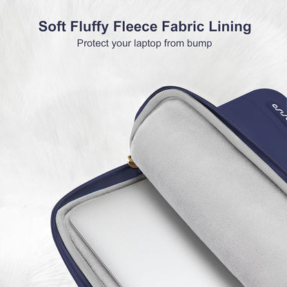 MOSISO Laptop Case 13.3 inch,13-13.3 inch Puffy Laptop Sleeve Compatible with MacBook Neo/Air 13.6 M5 M4 M3 M2 M1/Pro 13/14,HP Dell ASUS Lenovo,Polyester Horizontal Bag with Small Case, Sand