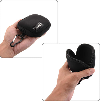 CM Pack of 2 Mini Pouch Case Bag Small Travel Storage Carrying Bag Compatible with MagSafe Power Adapter, Laptop Accessories Cables, Cords, USB Drives, Earphones