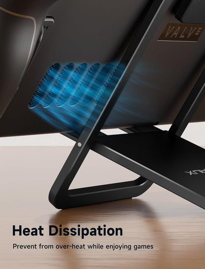 JSAUX Universal Tablet Stand, Portable Foldable Tablet Holder for Desk Compatible with iPad mini/Air, Samsung Galaxy Tab, Kindle Fire, Steam Deck, Switch 2, ROG Ally, iPhone and Other Tablets-Gray