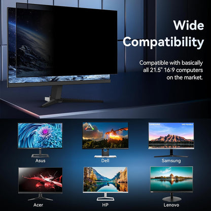 Laptop Privacy Screen 14 Inch Compatible with HP/Dell/Acer/Samsung/Asus/Lenovo/Toshiba,16:10 Aspect Removable Anti Glare Blue Light Filter Protector, 14 in Laptop Privacy Screen Shield