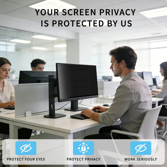 [2 Pack] 20 Inch Privacy Screen for Computer Monitor Blue Light Screen Protector Anti Glare Anti-Scratch Monitor Privacy Shield Screen 20 Inch 16:9 Aspect Ratio
